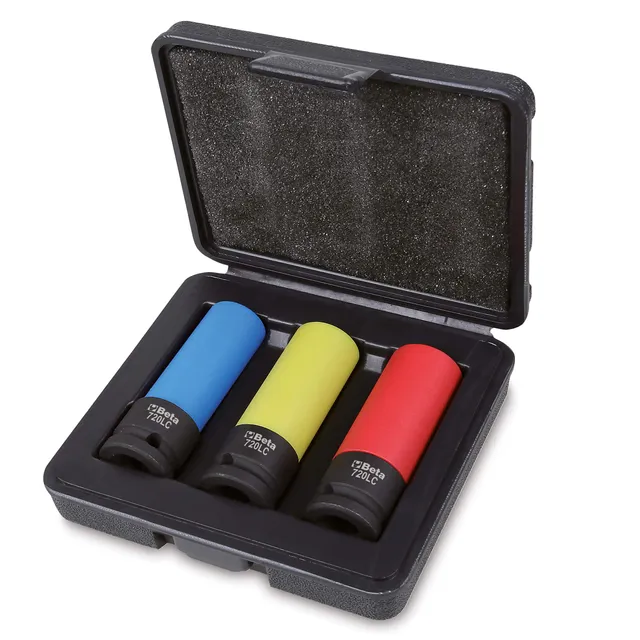beta-720lc-c3-set-3-bussole-impact-per-dadi-ruota-con-inserti-polimerici-colorat image 1