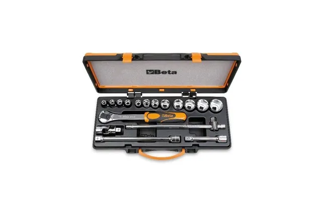 beta-920a-c12x-set-12-chiavi-a-bussola-esagonali-con-5-accessori-in-cassetta-di- image 1