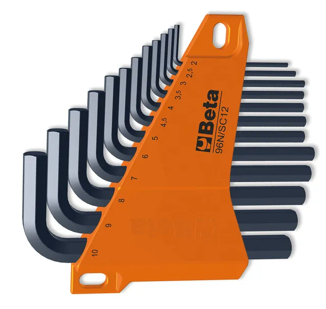 beta-96n-sc12-set-12-chiavi-a-brugola-piegate-professionali-brunite-1-5-10-mm-co image 1