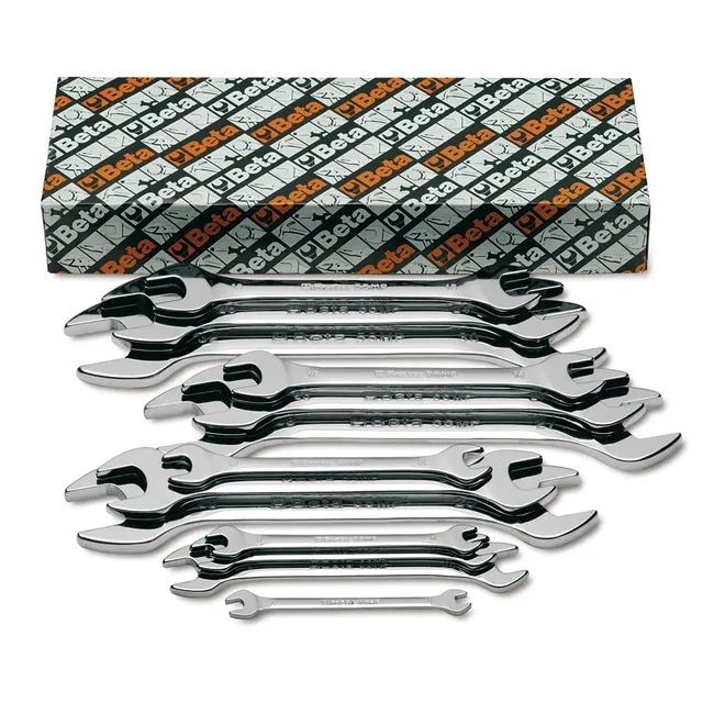 beta-55-s13-set-13-chiavi-a-forchetta-doppie-cromate-da-6x7-a-30x32-mm-per-serra image 1