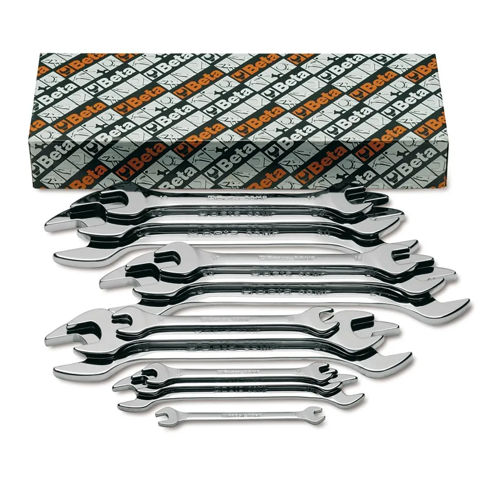 beta-55-s13-set-13-chiavi-a-forchetta-doppie-cromate-da-6x7-a-30x32-mm-per-serra image 1