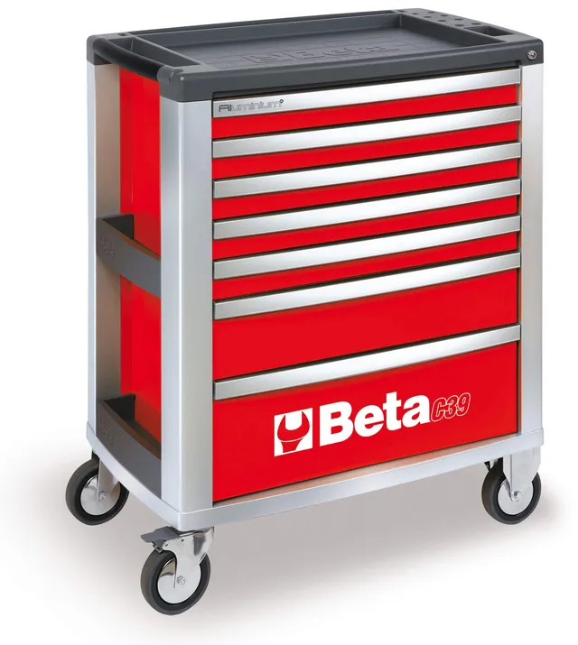 beta-c39-7-r-cassettiera-mobile-per-attrezzi-con-7-cassetti-su-guide-a-sfere-ser image 1