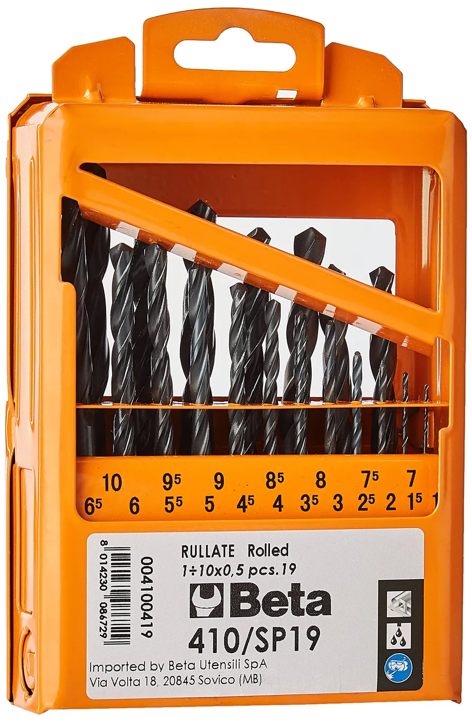 beta-410-sp19-set-19-punte-per-avvitatore-con-attacco-esagonale-1-4-in-cassetta- image 1