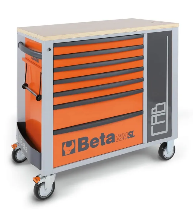 beta-c24sl-cab-g-cassettiera-portautensili-da-officina-con-7-cassetti-e-armadiet image 1