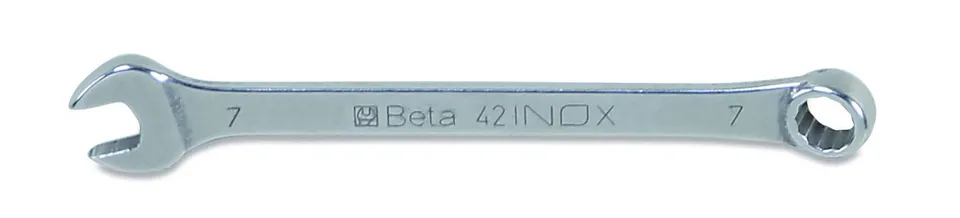 beta-42inox-7-chiave-combinata-forchetta-e-poligonale-piegata-da-7-mm-in-acciaio image 1