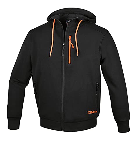 beta-7665n-felpa-da-lavoro-con-zip-lunga-e-cappuccio-fisso-multitasche-60-cotone image 3
