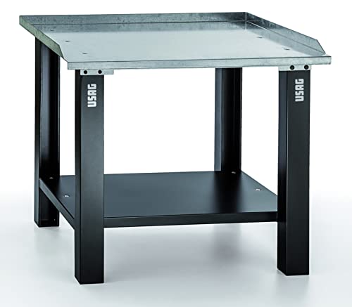 usag-506-ba-banco-da-lavoro-con-piano-in-acciaio-zincato-2-5-mm-con-bordi-antica image 2