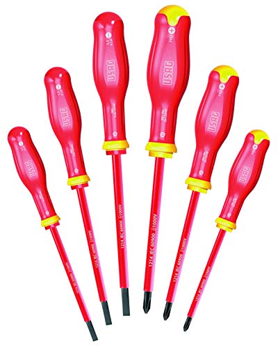 usag-u00910103-serie-giraviti-isolati-1000v-6-pezzi-rosso-set-cacciaviti-elettri image 4