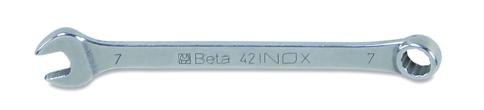 beta-42inox-7-chiave-combinata-forchetta-e-poligonale-piegata-da-7-mm-in-acciaio image 1