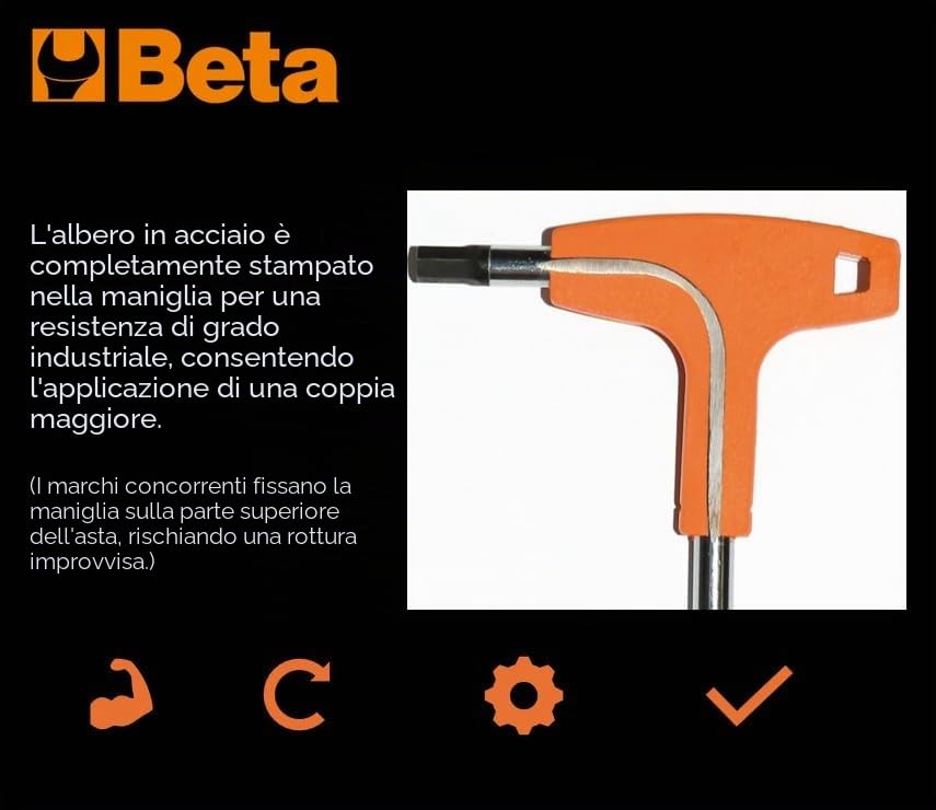 beta-96t-3-chiave-maschio-esagonale-piegate-3-mm-cromate-con-impugnatura-di-mano image 7