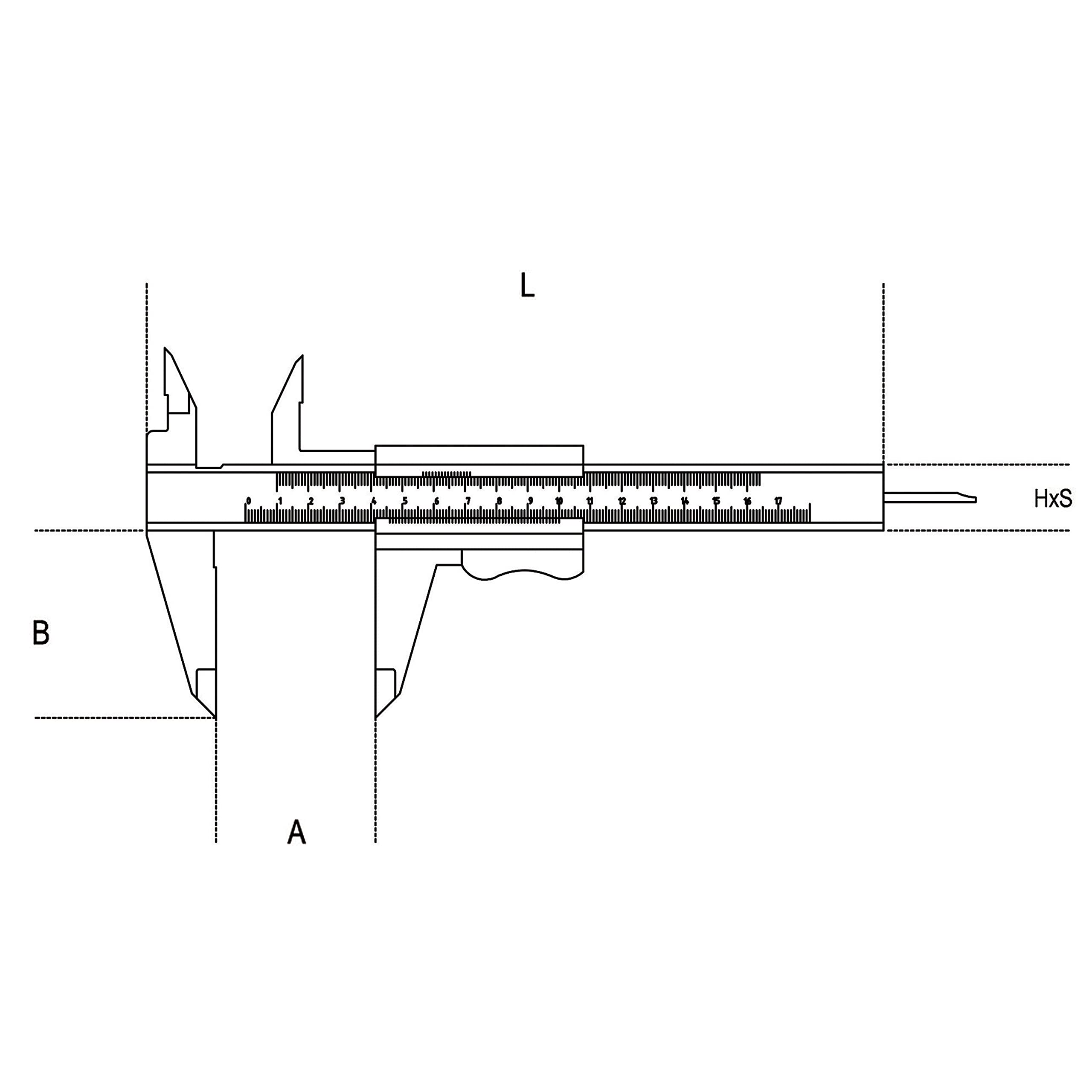 beta-1650-150-calibro-a-corsoio-in-acciaio-inox-temprato-0-150-mm-lettura-ventes image 4
