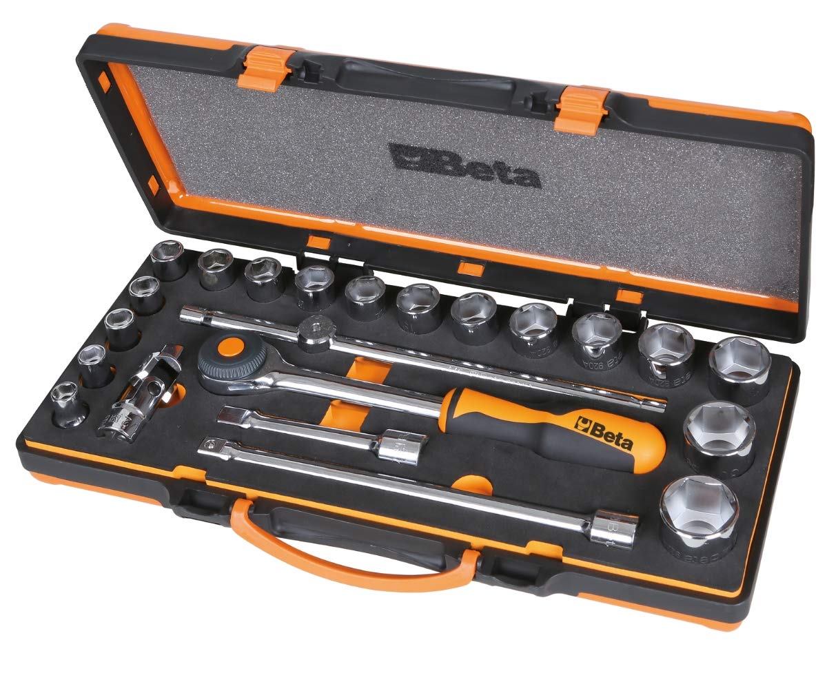 beta-900-c12mr-assortimento-12-chiavi-a-bussola-esagonali-1-4-con-cricchetto-rot image 2