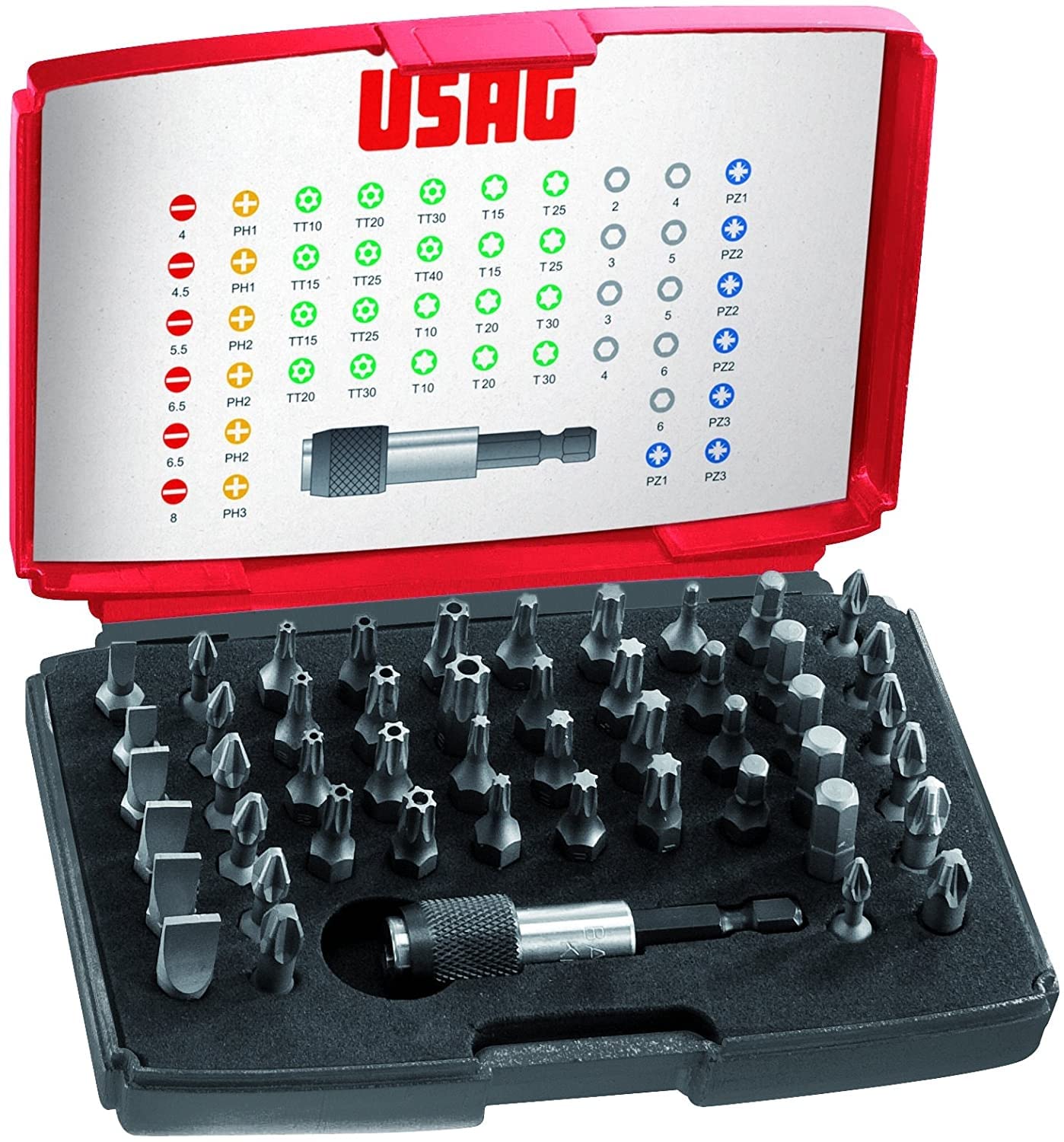usag-692-j49-assortimento-49-inserti-per-avvitature-con-prolunga-portainserti-ma image 1