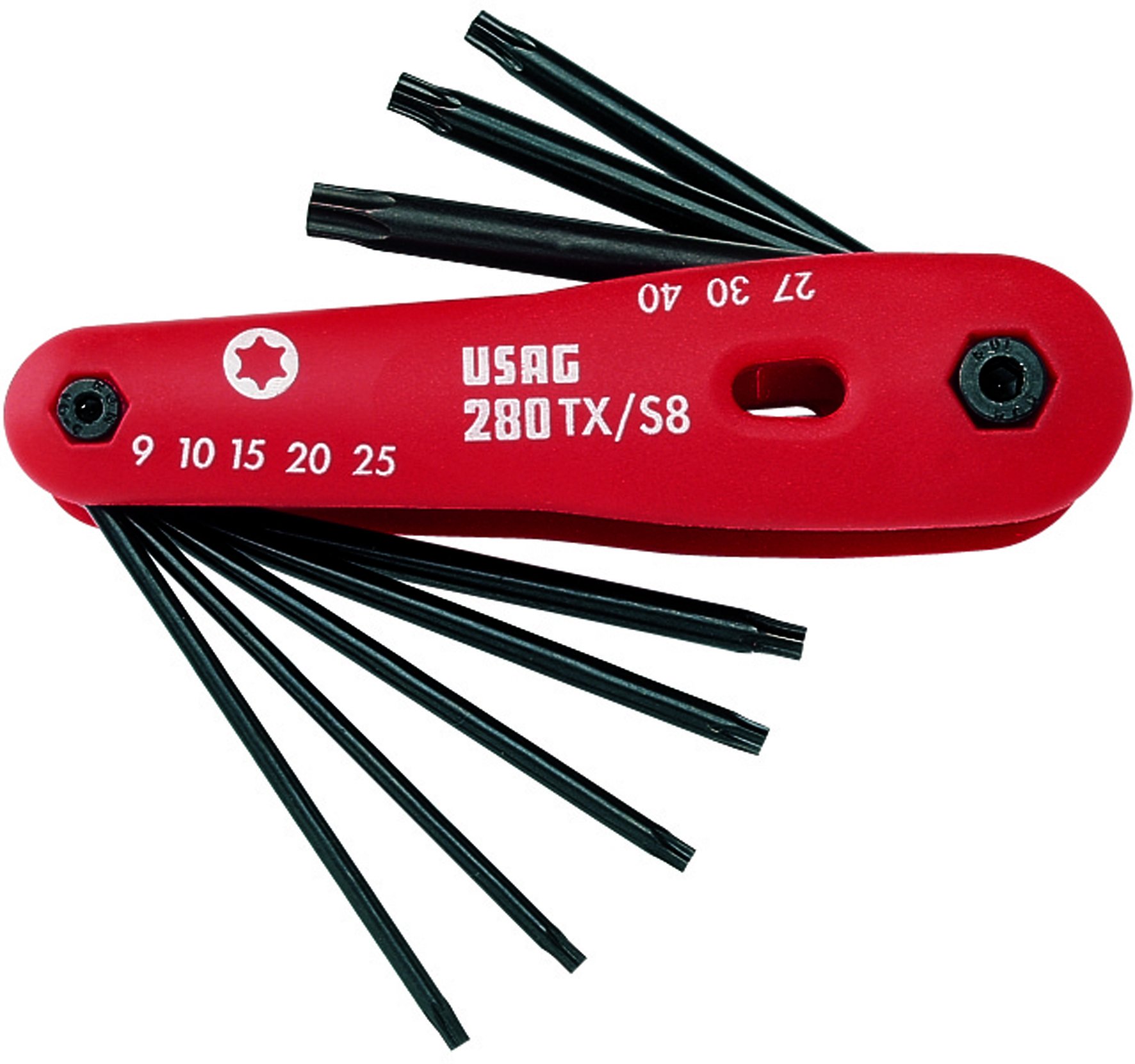 usag-280-lts-s9-set-di-9-chiavi-a-brugola-maschio-esagonali-lunghe-con-testa-sfe image 6