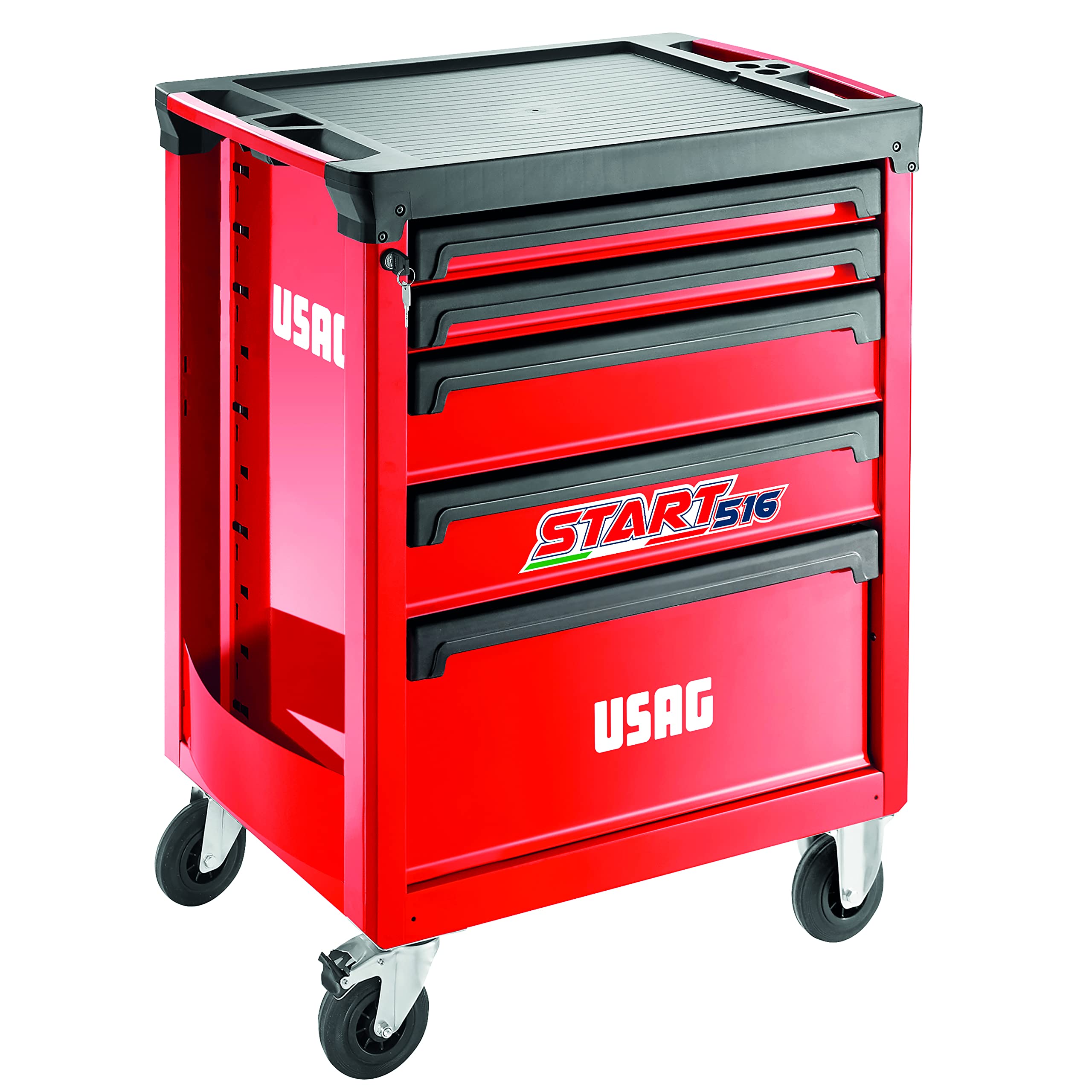 usag-516-st5v-carrello-porta-attrezzi-start-con-5-cassetti-vuoto-piano-abs-antic image 1