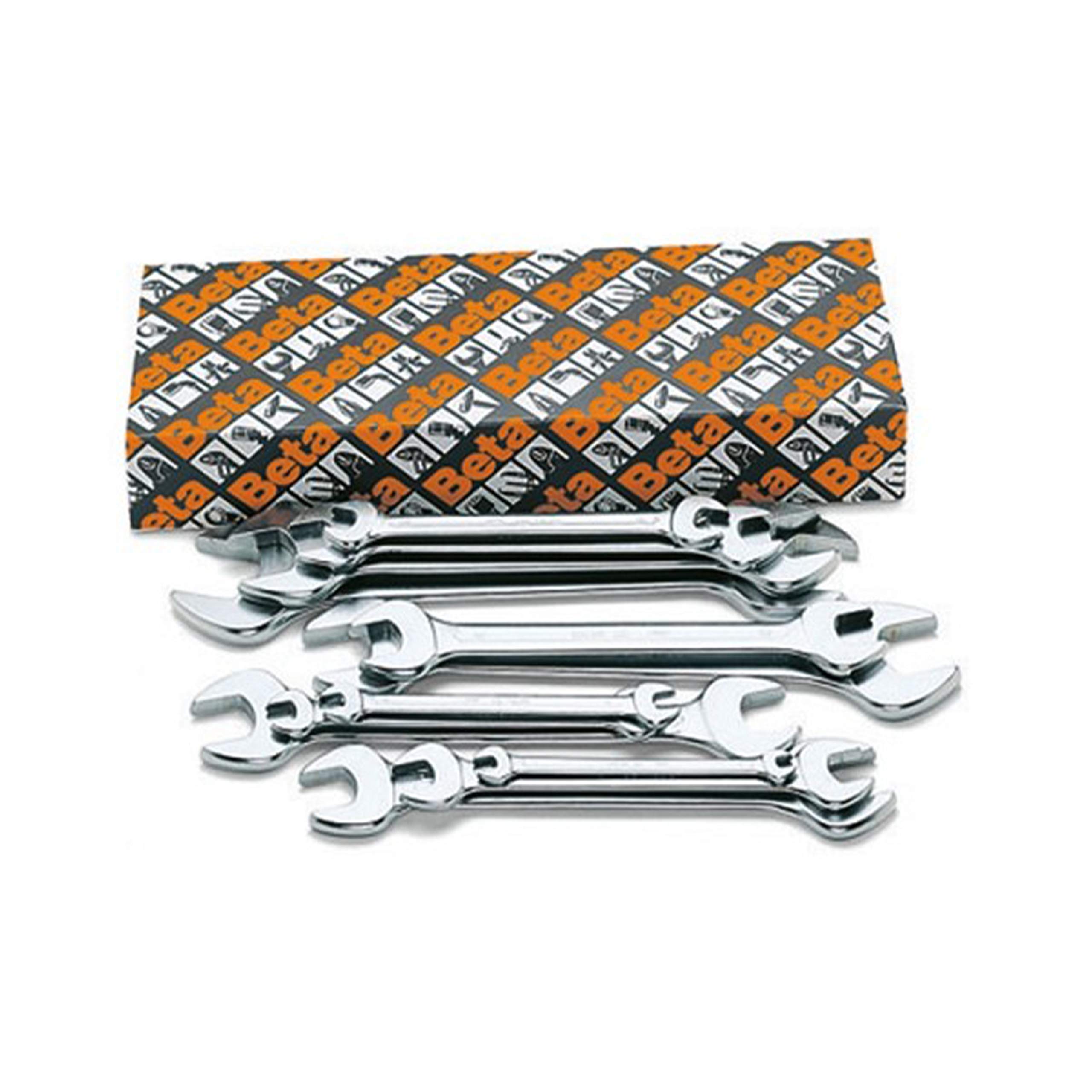 beta-55-s13-set-13-chiavi-a-forchetta-doppie-cromate-da-6x7-a-30x32-mm-per-serra image 4