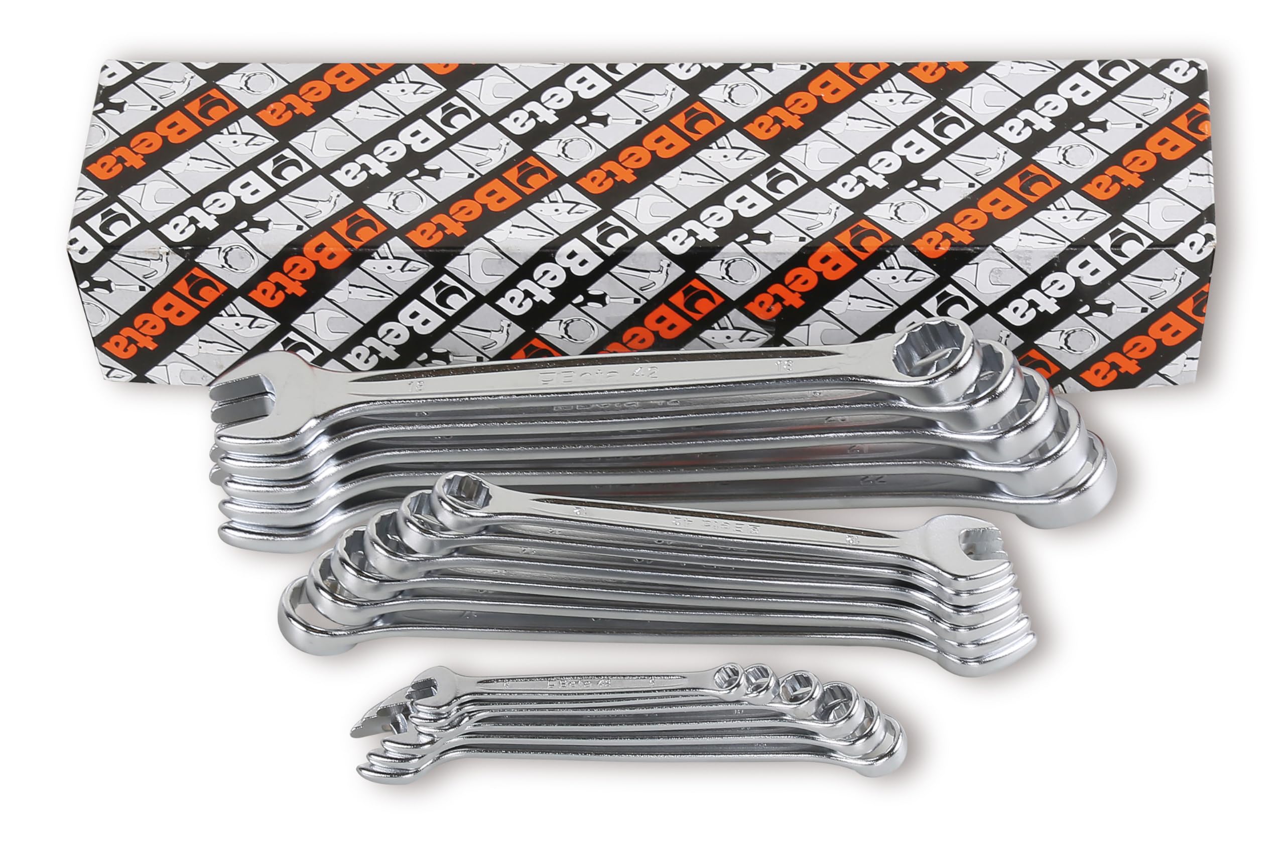beta-42-s17-set-17-chiavi-inglesi-combinate-a-forchetta-e-anello-cromate-opache- image 1