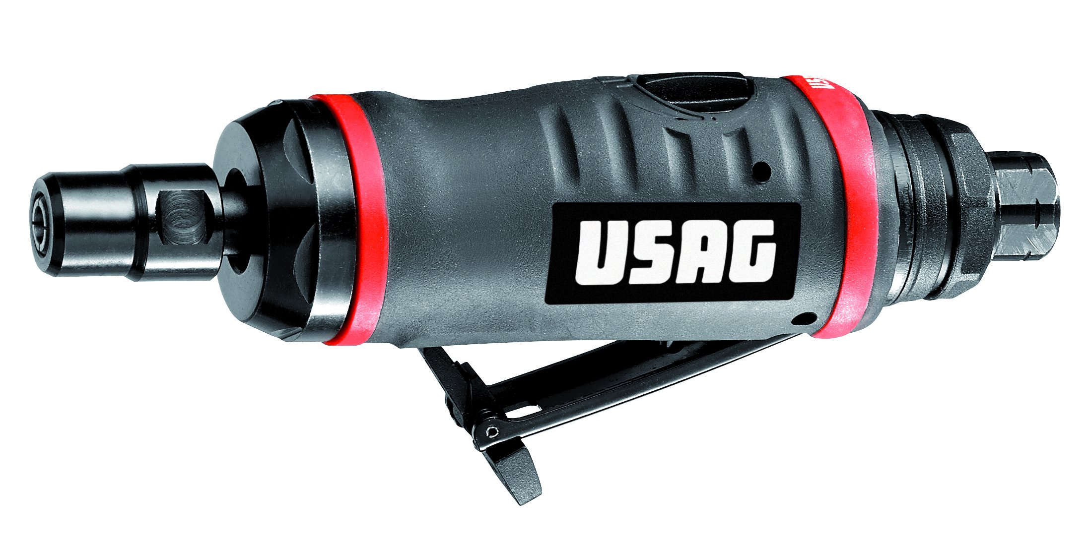 usag-922-b1-smerigliatrice-diritta-pneumatica-0-3-cv-220-w-con-pinza-6-mm-veloci image 1
