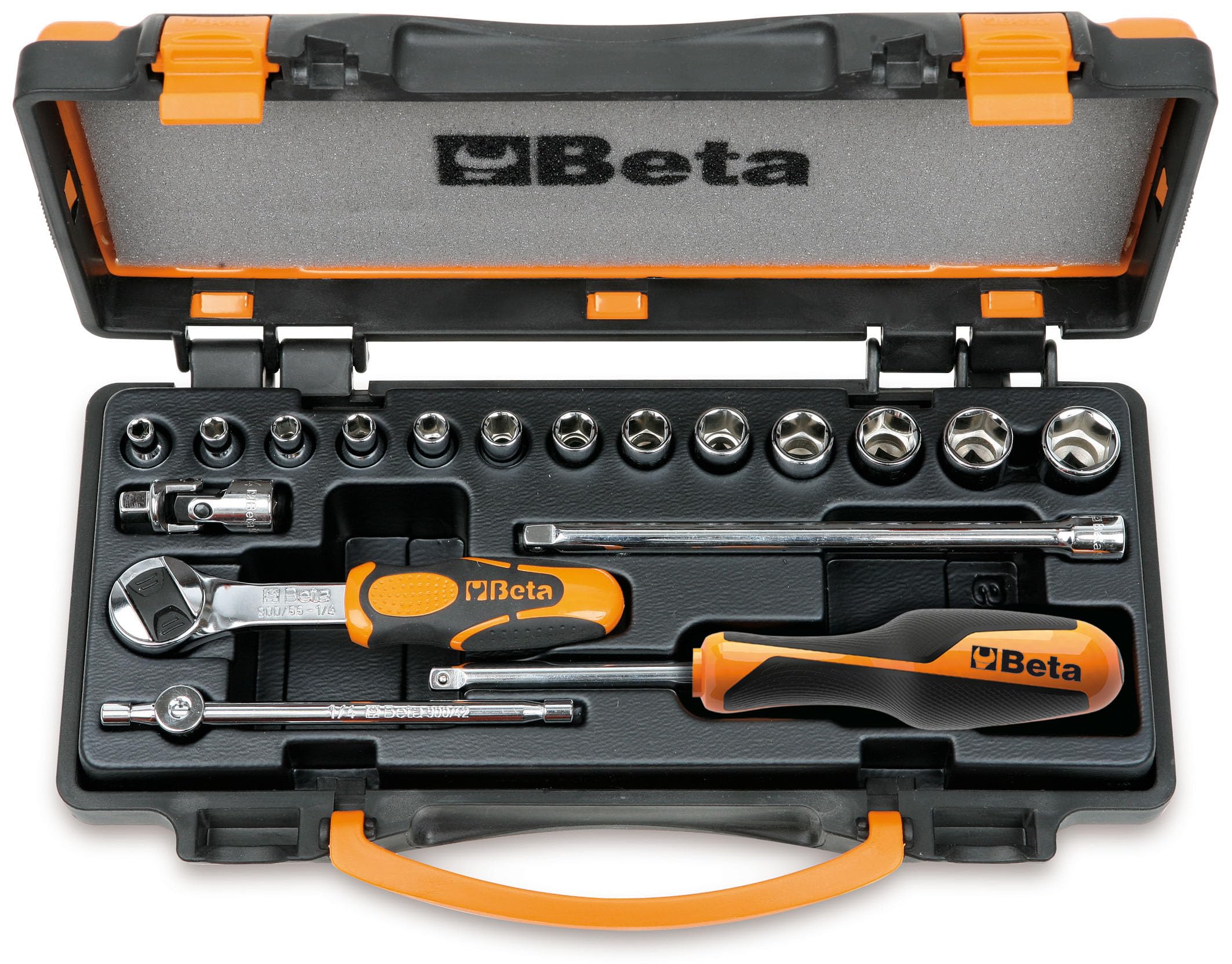 beta-900-c24-set-30-pezzi-chiavi-a-bussola-1-4-con-13-bussole-11-inserti-giravit image 5
