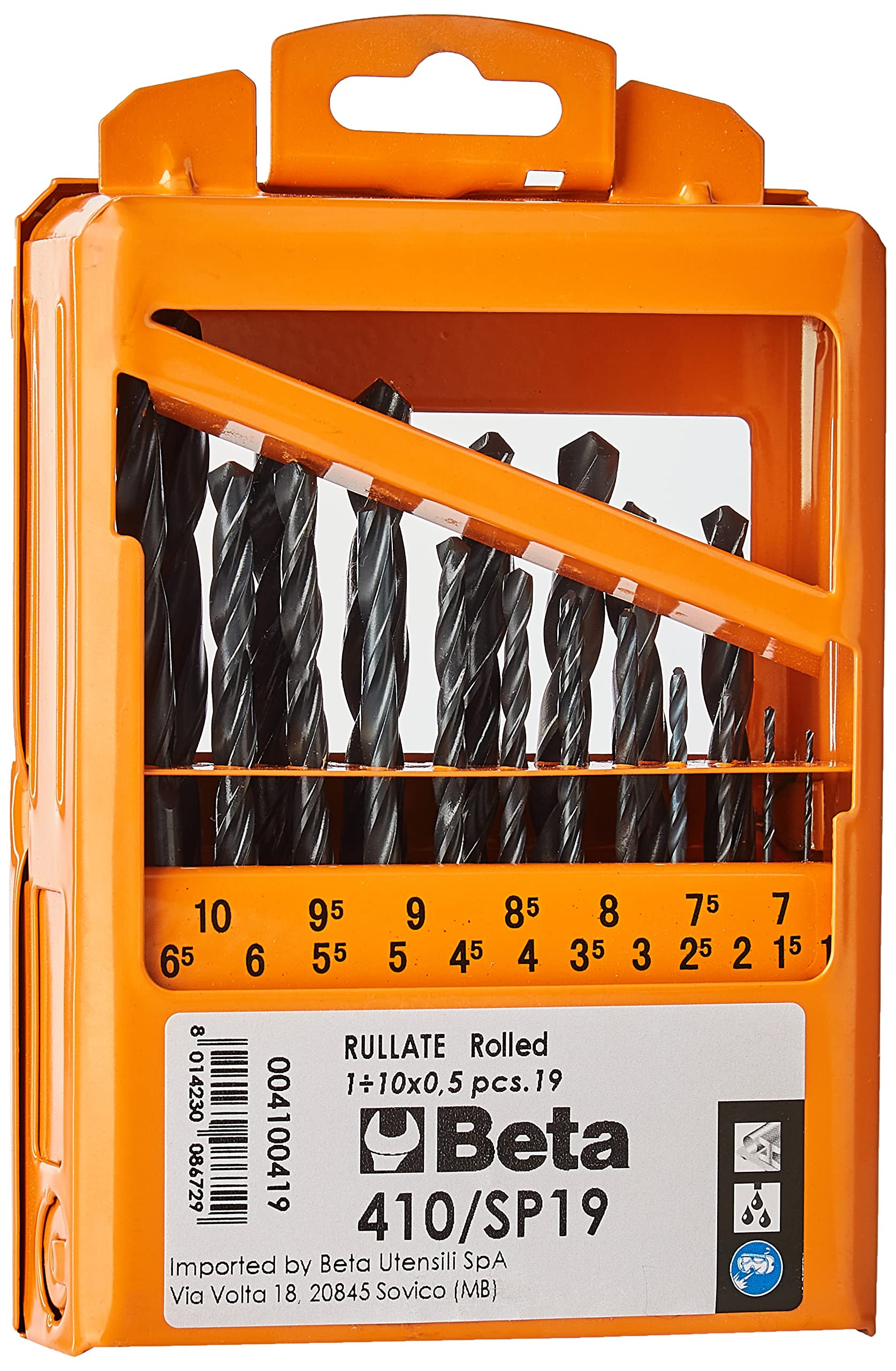 beta-410-sp19-set-19-punte-per-avvitatore-con-attacco-esagonale-1-4-in-cassetta- image 1