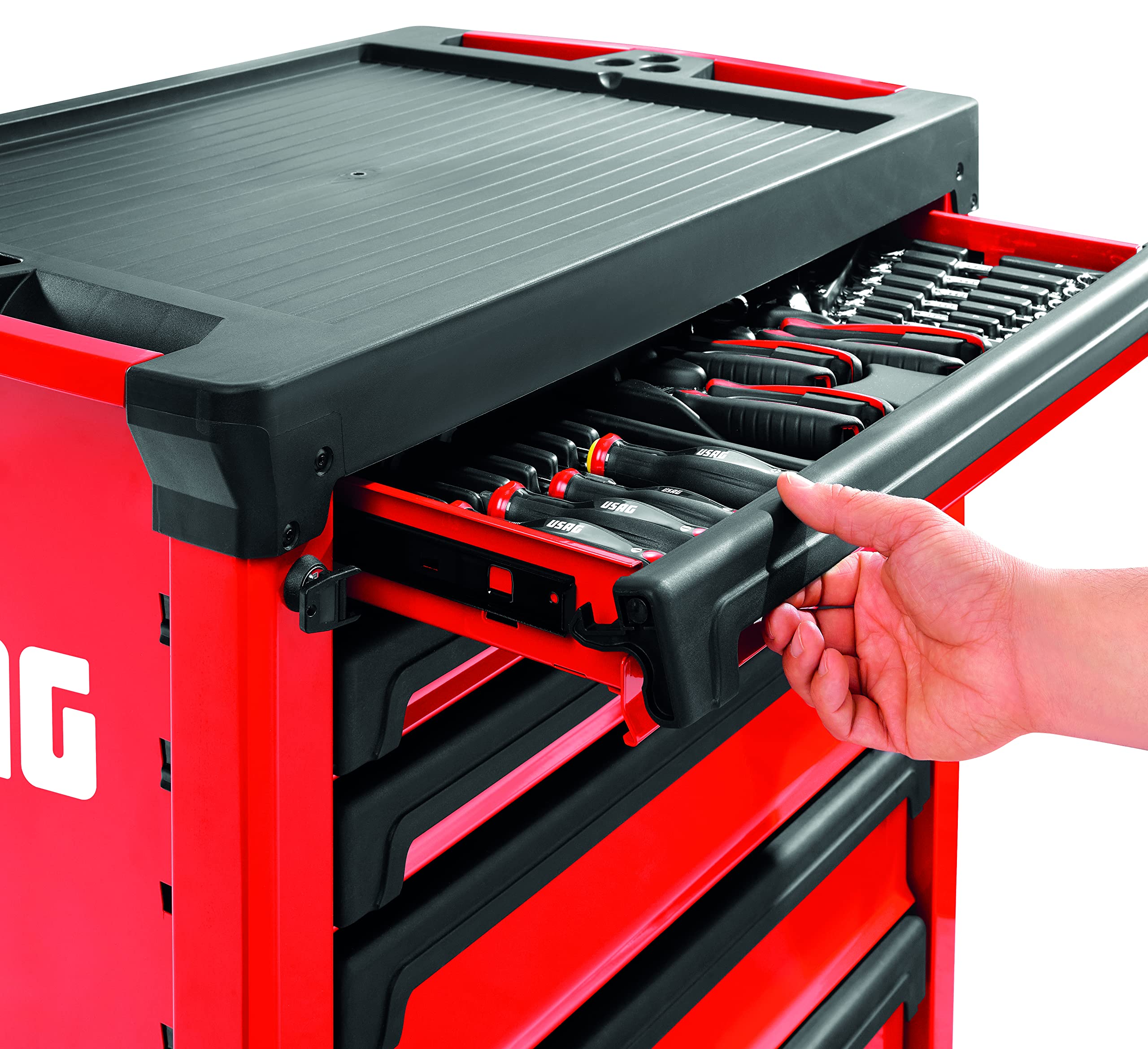 usag-516-st5v-carrello-porta-attrezzi-start-con-5-cassetti-vuoto-piano-abs-antic image 5