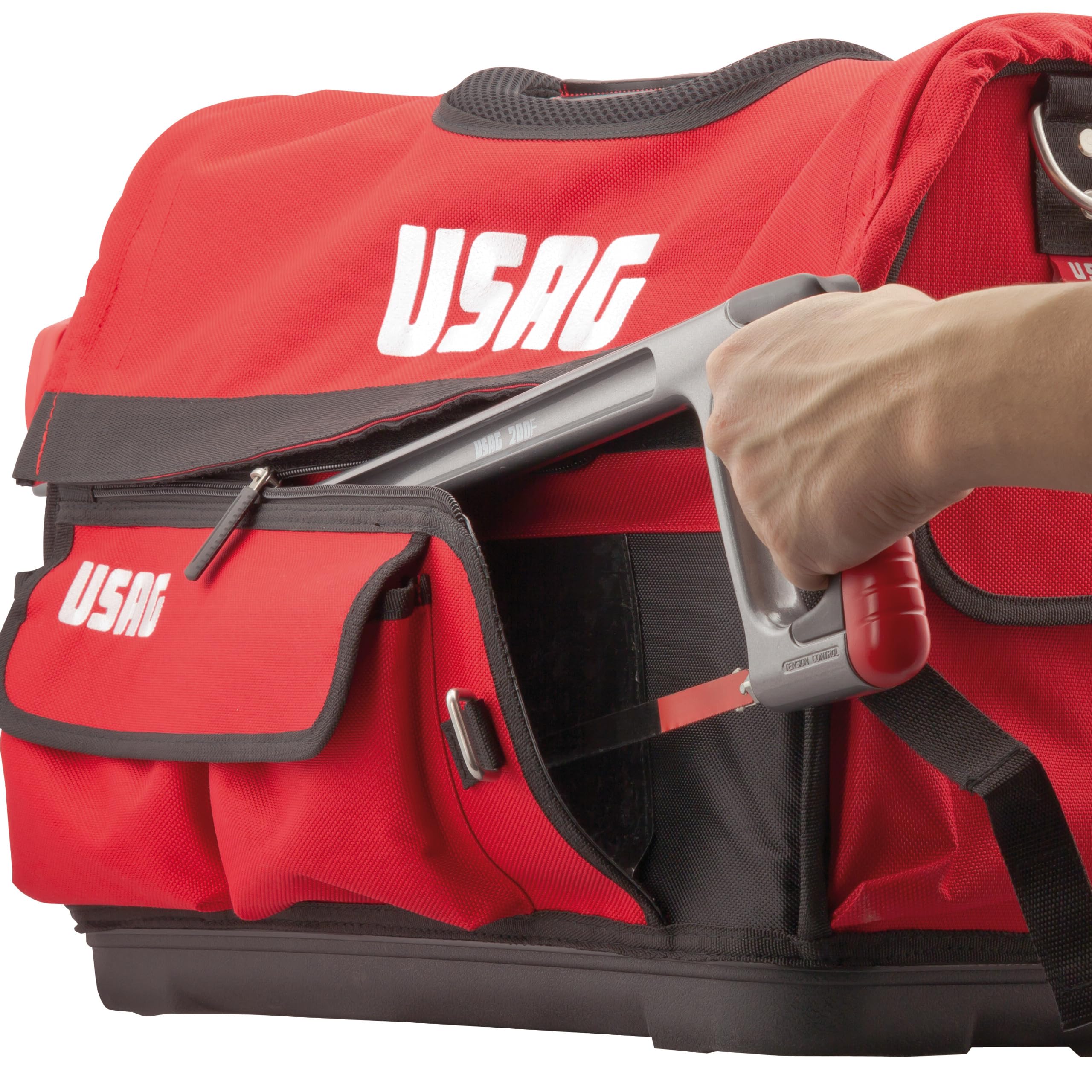 usag-007-v-borsa-professionale-porta-utensili-vuota-con-base-rigida-e-maniglione image 2